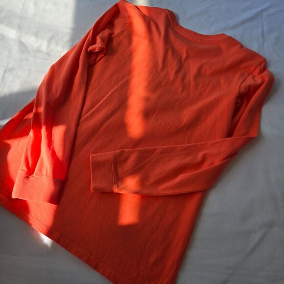 Life is Good Women’s Small Mango Orange color Long Sleeve Shirt | Flour Power - Picture 4 of 6